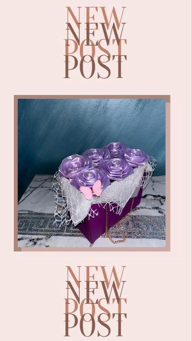 Buchete din satin, personalizate