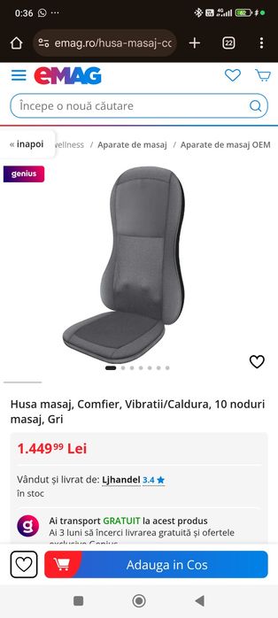 Husa masaj Comfier