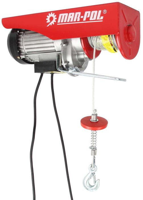 Електрическа въжена лебедка 400/800кг 12м 1300W Mar-Pol