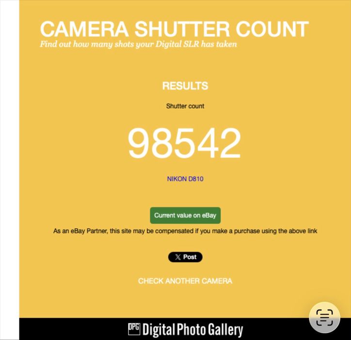 Nikon d810 36MP 98542 de cadre