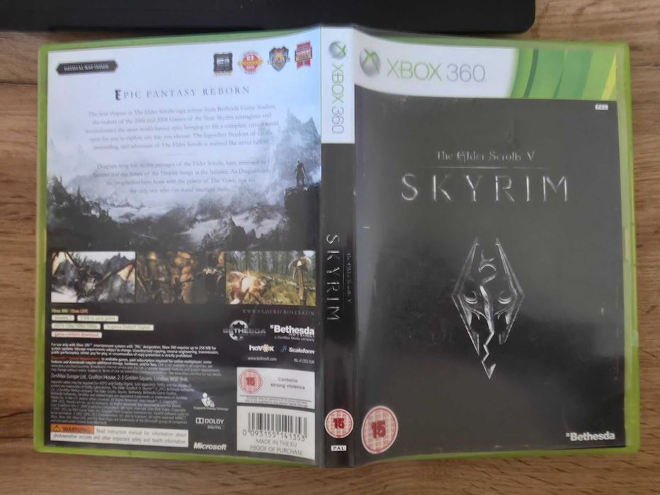 The Elder Scrolls V: Skyrim за Xbox 360 | Книжка + карта | Тествана и работи отлично