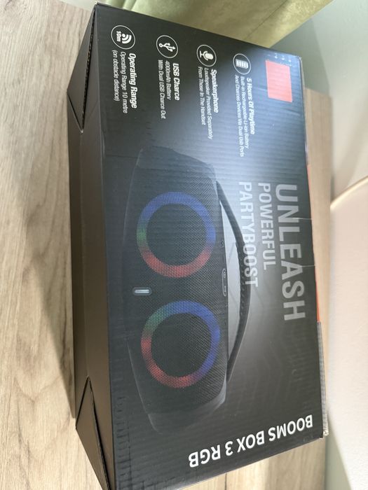 Boxa portabila Booms box 3 Rgb