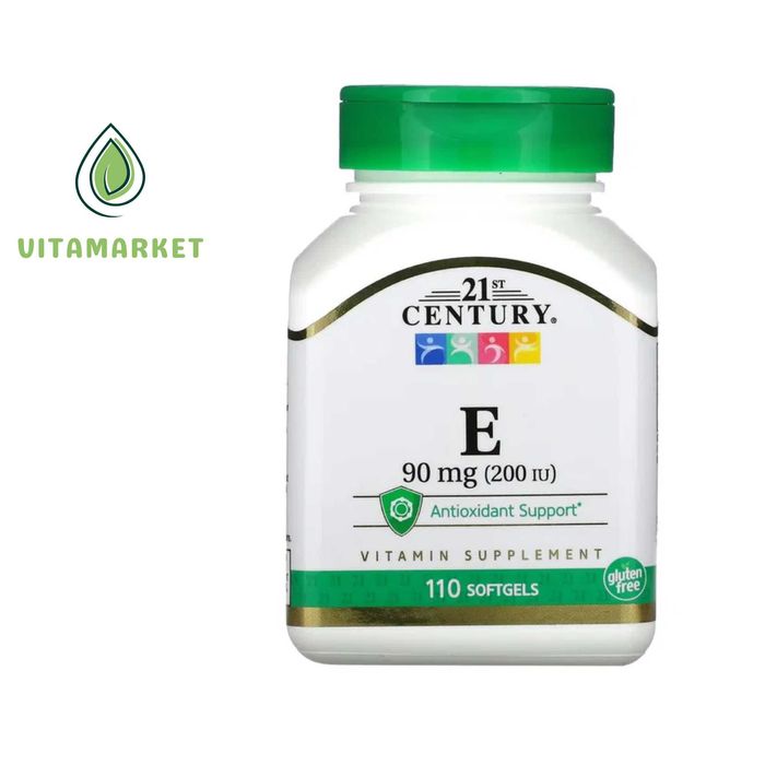 21st Century, E, 90 mg (200 IU), 110 Softgels