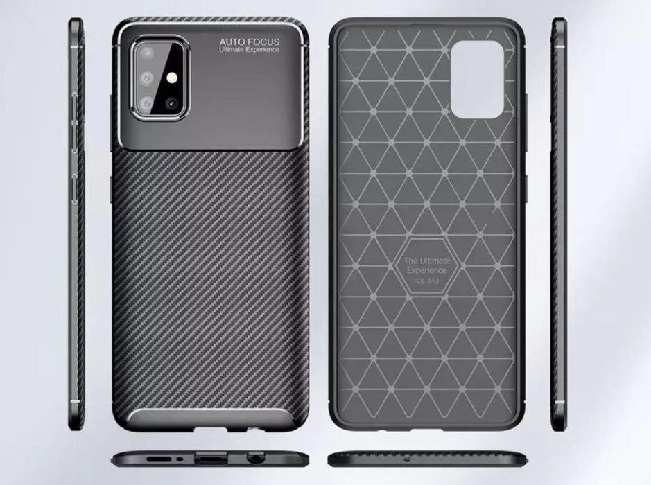 Husa Samsung S20/S21/S22/S23 Plus Ultra Carbon Material Anti Cadere