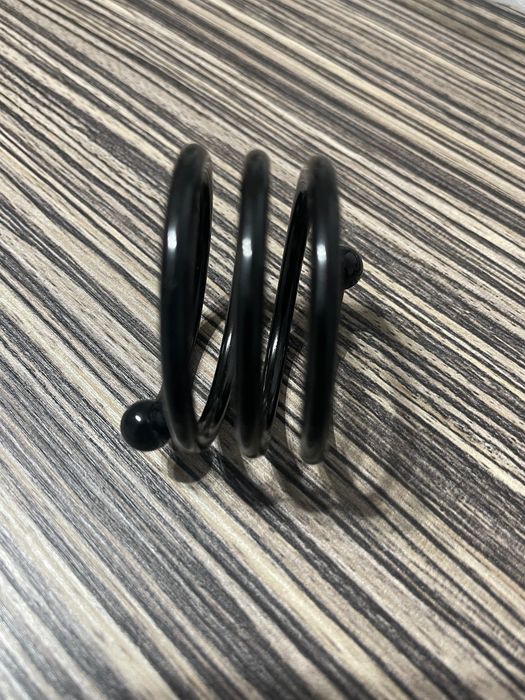 Set 6 Inele Metalice Șervețele, Negru Mat, 38mm – Decor Masă