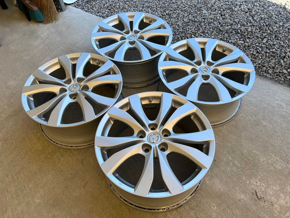 4бр. ОРИГИНАЛНИ джанти 7.5Jx18 ET50 с датчици/TPMS от Мазда/Mazda!