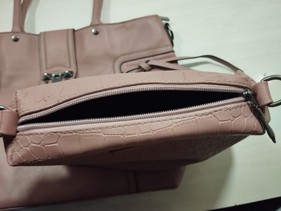 Женская сумка + косметичка (комплект)