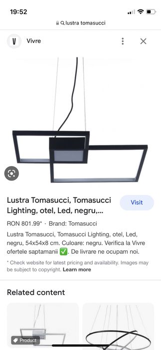 Lustre Tomasucci Led