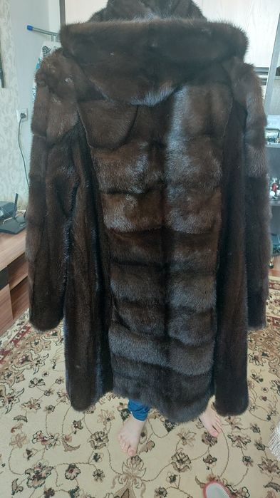 Норковая шуба  до колена дёшево 46-48р