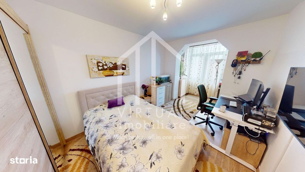 Apartament cu 3 camere, 63mp utili, geamuri tripan,  zona Rahovei