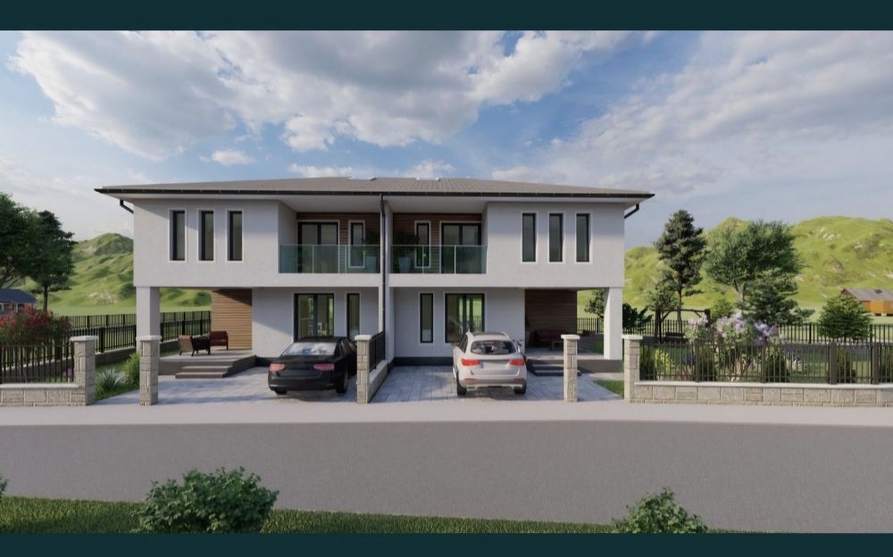 Vand în CHINTENI teren intravilan, 713 mp, cu PROIECT AUTORIZAT-DUPLEX