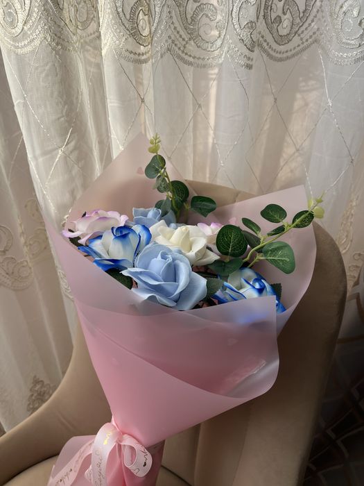 Цветы из мыльных роз!