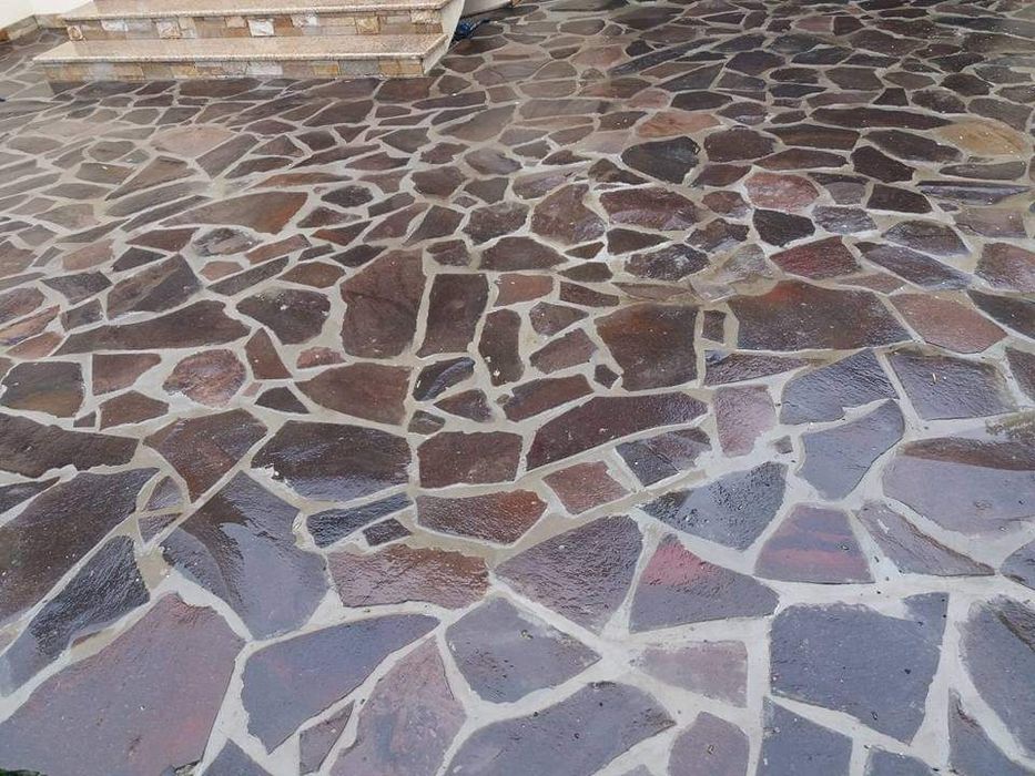 Piatra naturala de munte de Grecia 100%. Lucrez în toată Țara