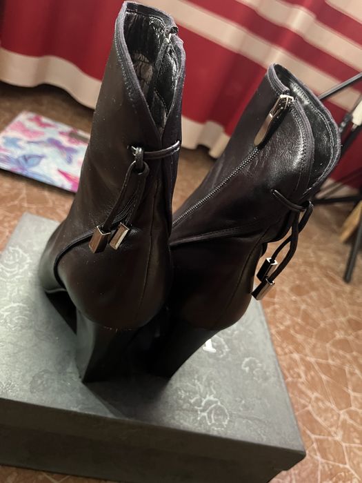 Сапоги кожаные весна осень