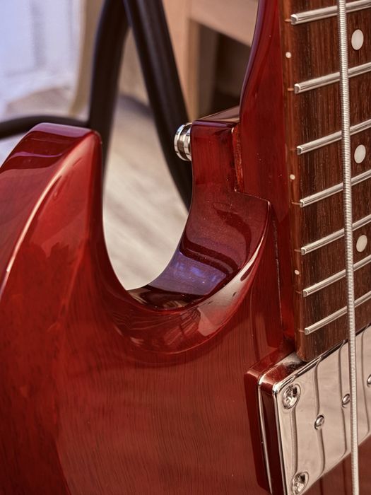 chitara bass Epiphone EB-0, cherry, short scale