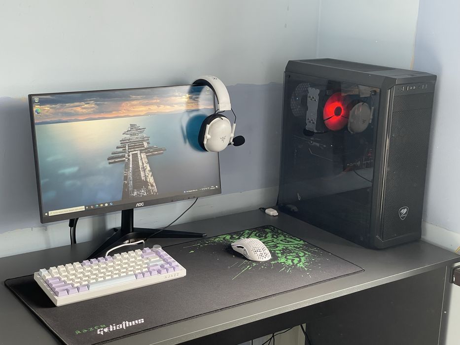 Игровой ПК Ryzen 5 + GTX 1650 Super, комплект монитор и девайсы