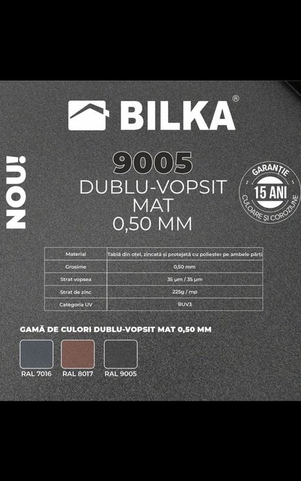 Țiglă metalică Bilka plata în rate