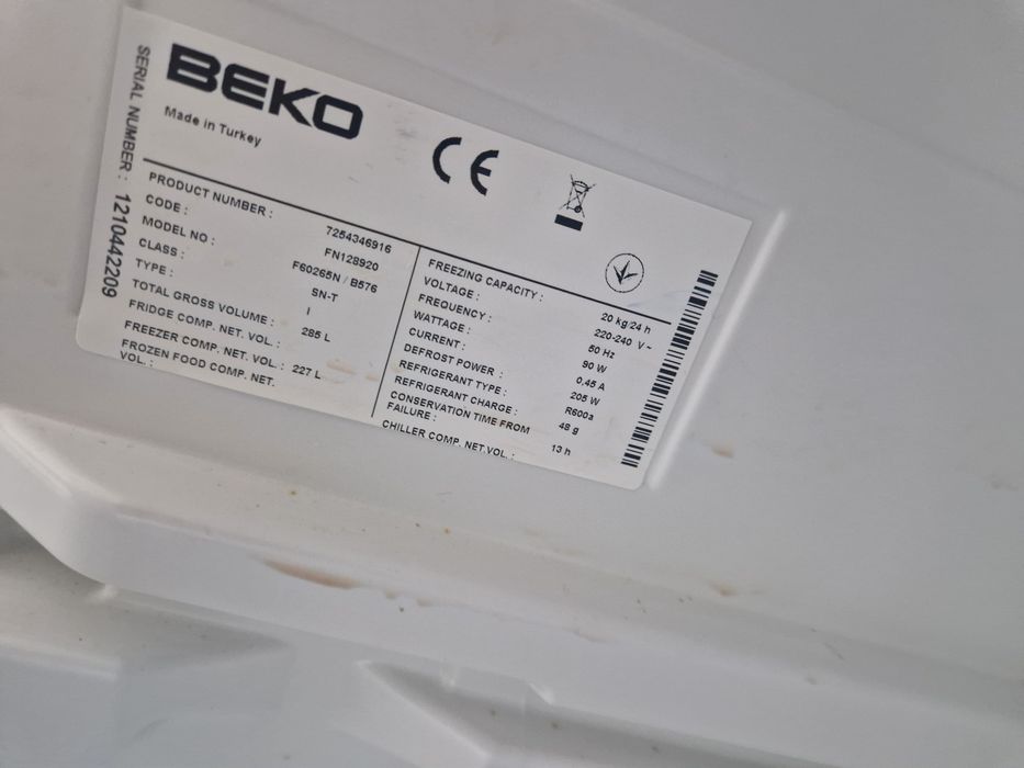 Фризер Beko No Frost A++