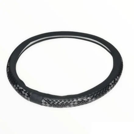 Калъф за волан от еко кожа с имитация плитка универсален 45см за бус к