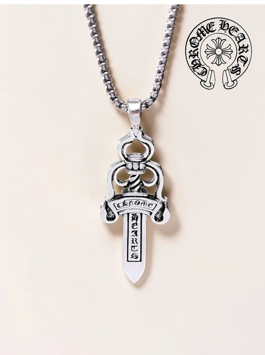 Премиальная цепочка в стиле Chrome Hearts