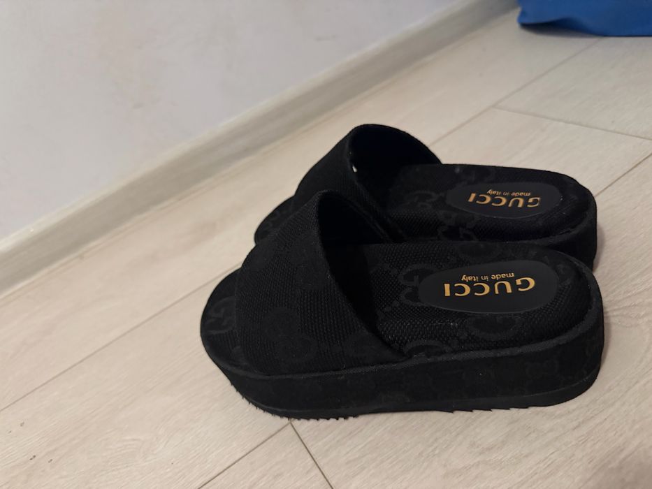 Papuci Gucci noi , fara eticheta