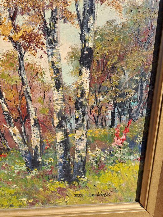 tablou pictura pe pfl 91/71 cm semnat Edi Dembinski