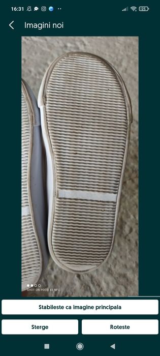 Teneși din pânza fetite, masura 28