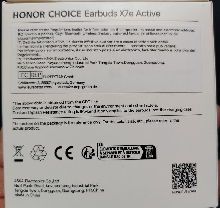 Căști HONOR Choice Earbuds X7e Active