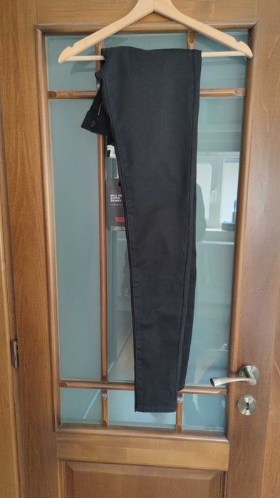 Jeans Levi's Mile High super skinny negru / black, etichetă, S - 27/32