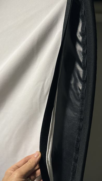 Manfrotto Lastolite Fundal pliabil Alb/Negru cu trena 1.8x2.15m