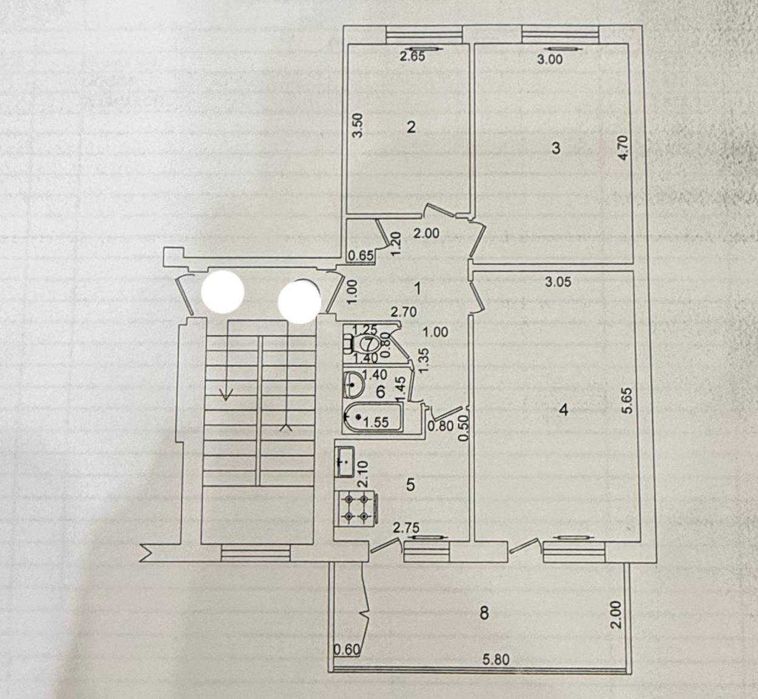 3-х комнатная квартира на Ц-6 ID: 3855