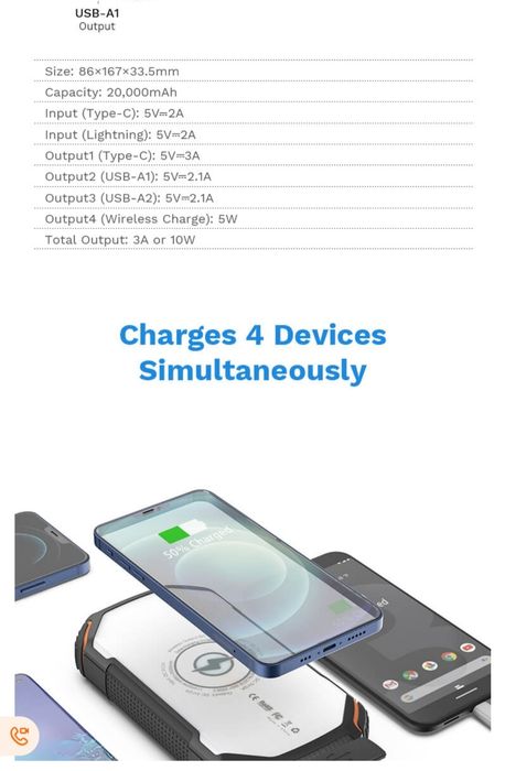 Power Bank 20000 mAh