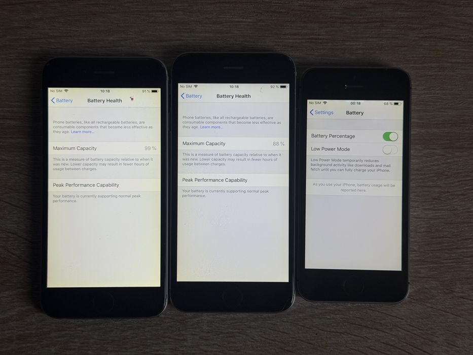 Pachet 3 buc iPhone 5s, 6 de folosit ca ipod, ipad sau de piese