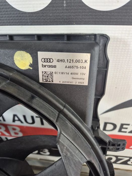 electroventilator audi a8 4h 3.0 d 2012