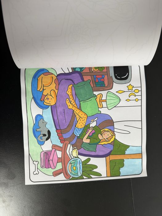 Раскраска и фломастеры GUANGNA