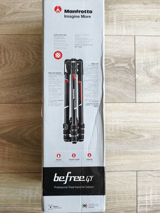 Vând trepied foto Manfrotto befree fibră carbon