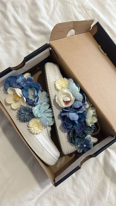 Nike air force one custom flower