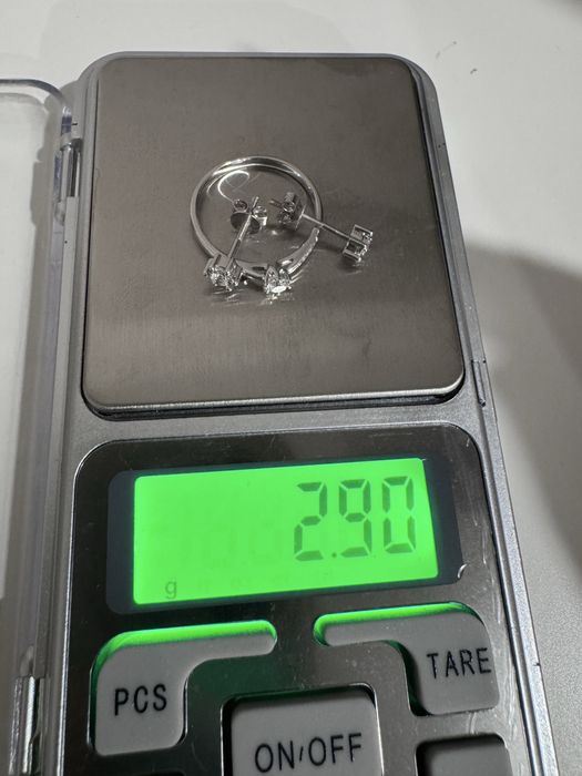 Набор серьги кольцо золото 750пр. с бриллиантами