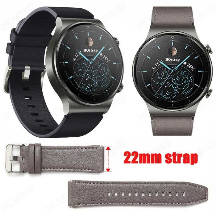 Curea piele 22mm Huawei Watch GT GT 2 GT2 Pro GT 3 GT 3 Pro GT4 GT5
