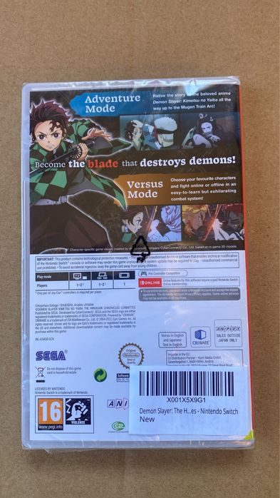 Joc Demon Slayer pentru Nintendo Switch
