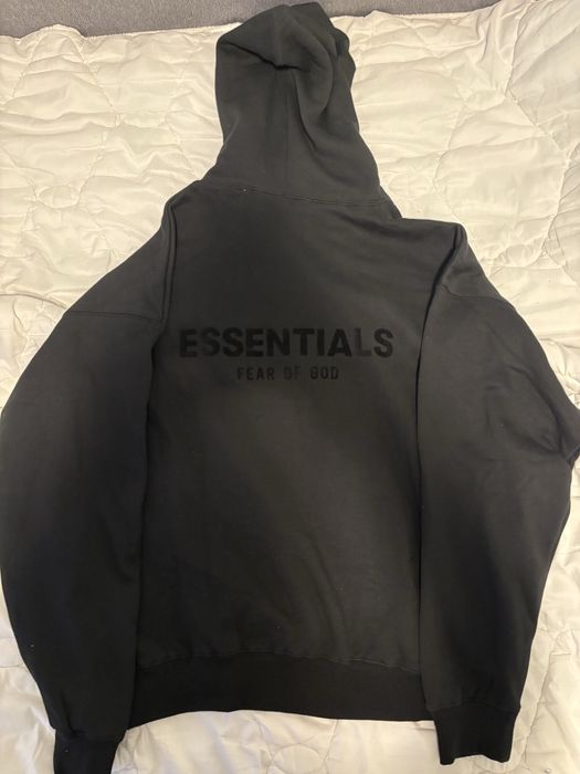 Hanorac Essentials Fear of God – Negru, M NOU cu etichetă