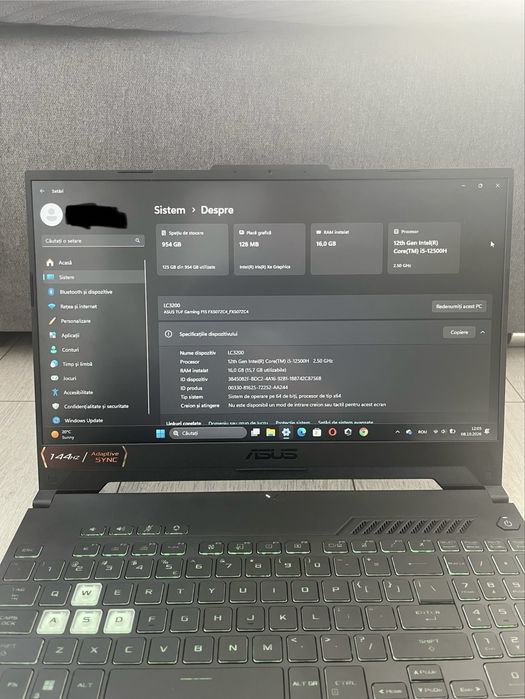 ASUS TUF Gaming F15 | i5-12500H | RTX 3050 4GB | 16GB RAM | SSD 1TB