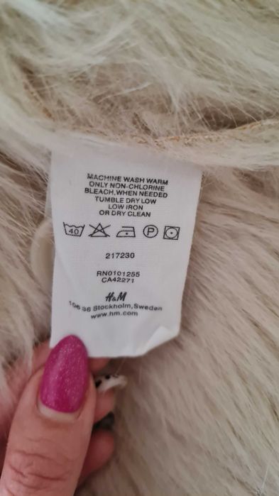 Дамско палто H&M екрю