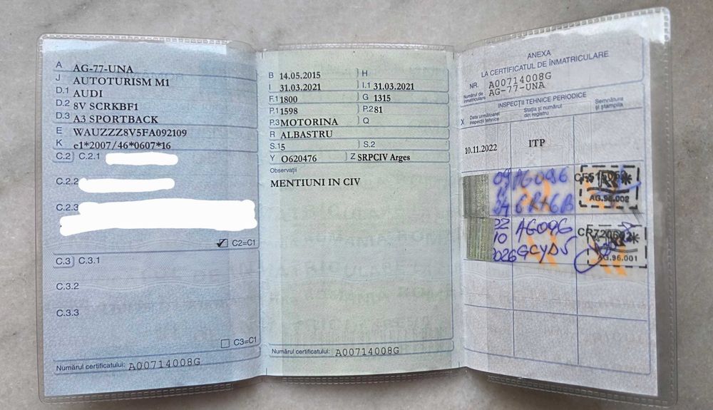 Audi A3 Sportback (8V) 1.6 TDI