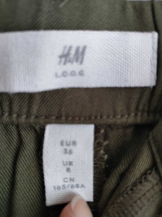 Панталон на H&M дамски цвят каки