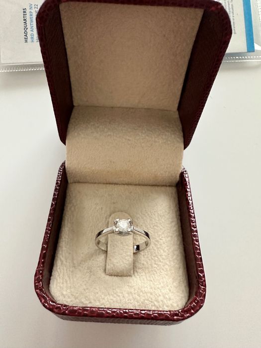 Диамантен пръстен 0.23 ct G/VVS2 с HRD сертификат