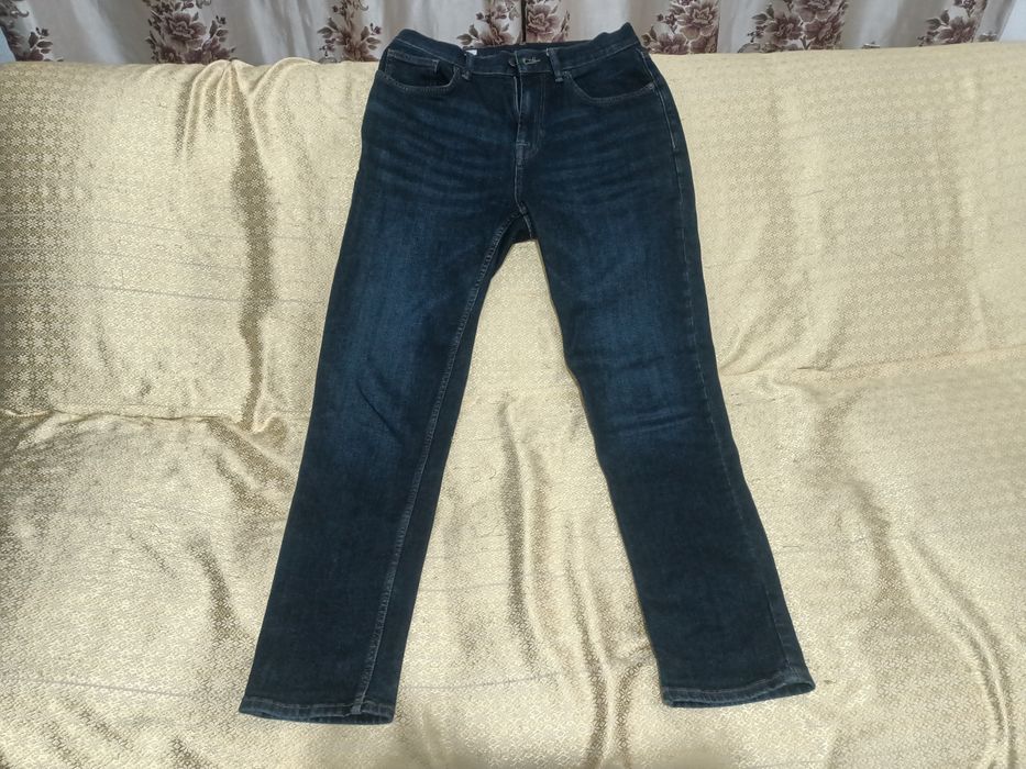 Джинсы slim fit  синний