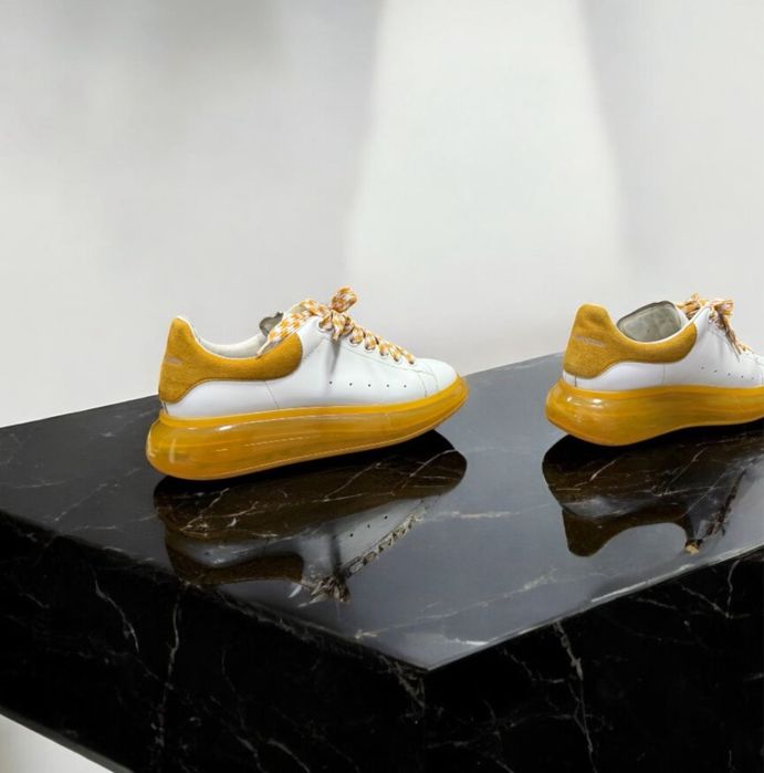 Alexander McQueen Oversized Sneaker 'White Mustard'