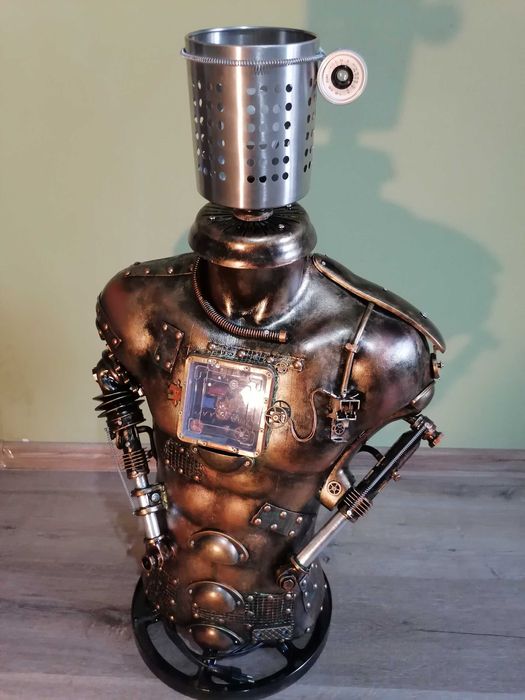 Lampă manechin stil mecanic-industrial,steampunk,vintage