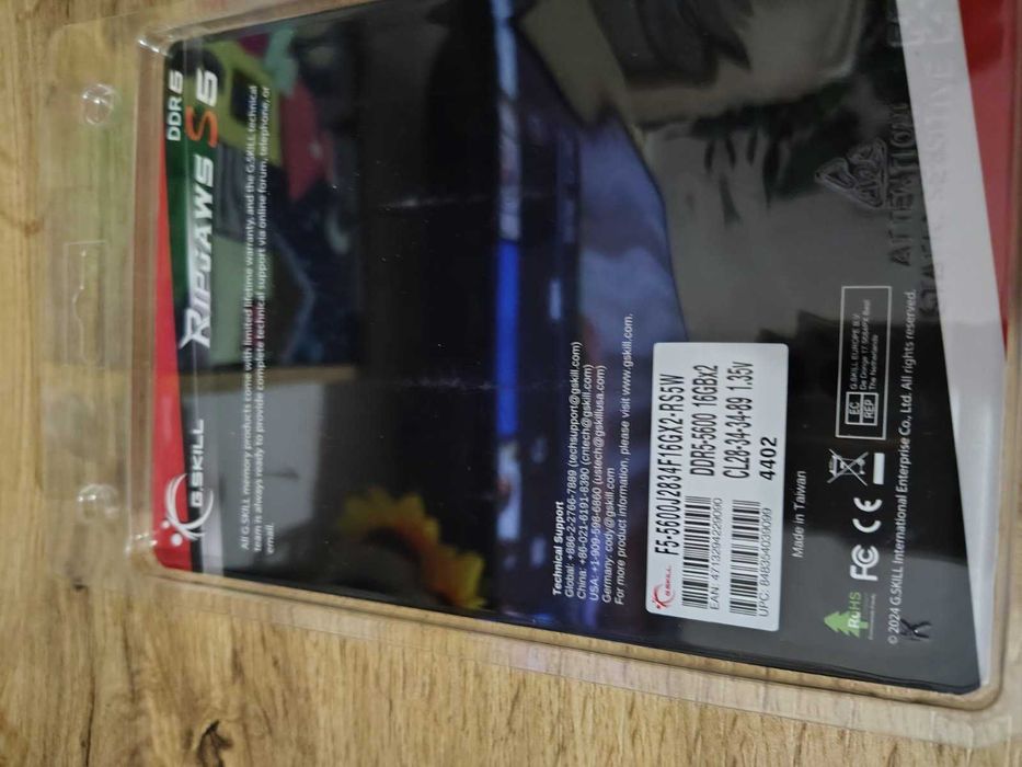 Рам памет DDR5 G.SKILL Ripjaws  32GB /2x16GB/ 5600MHz CL28 - Нова